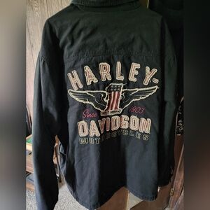 Harley Davidson heavy fall dress coat.